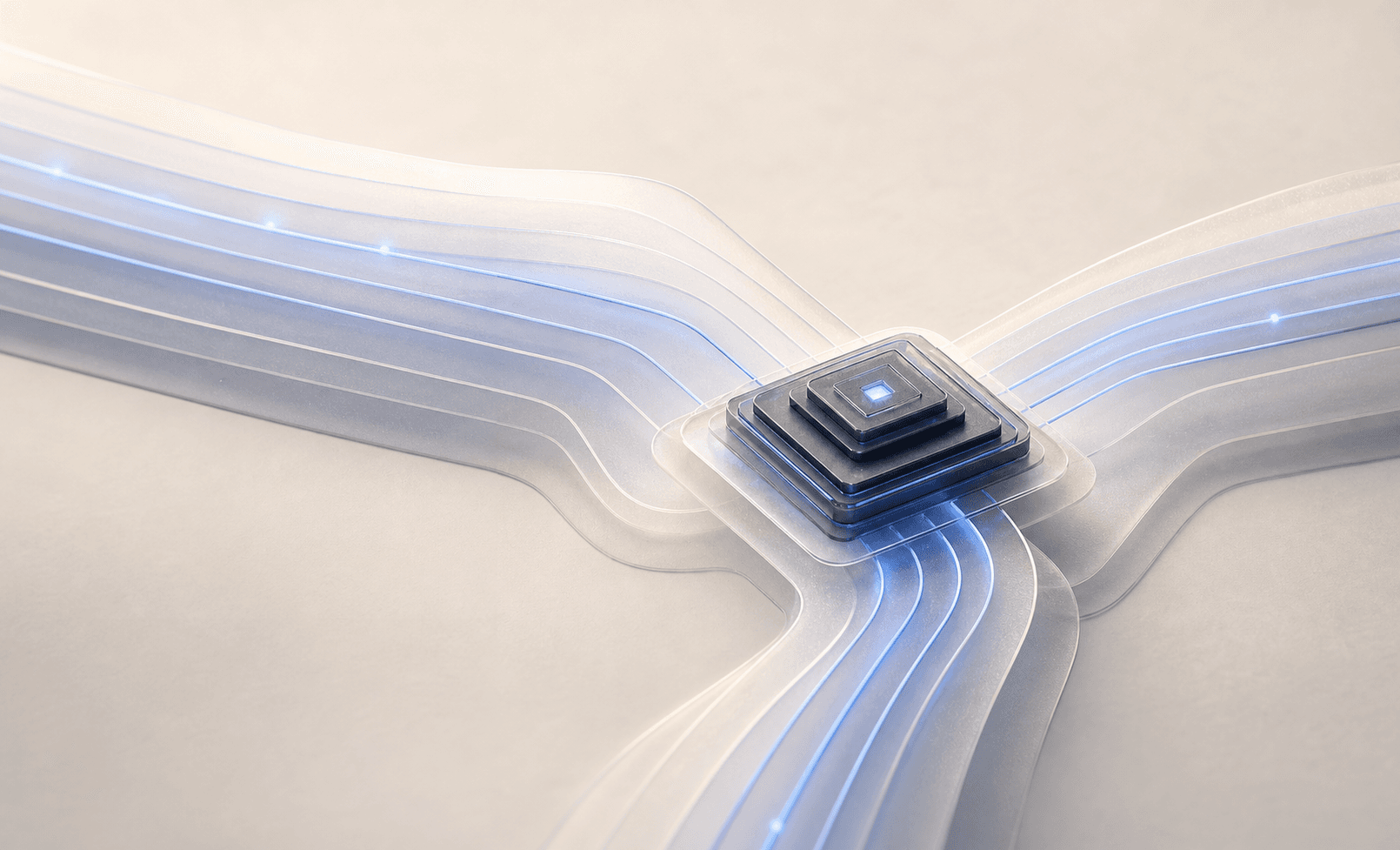 Abstract connected AI-powered system